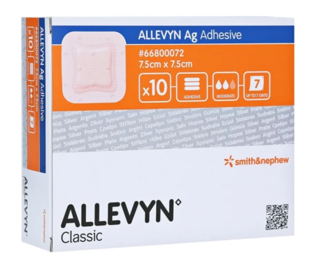 Allevyn Ag Kleber 7,5* 7,5cm 1St.